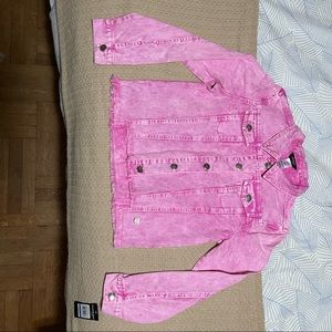 NWT XL Pink Bebe Jeans Jacket